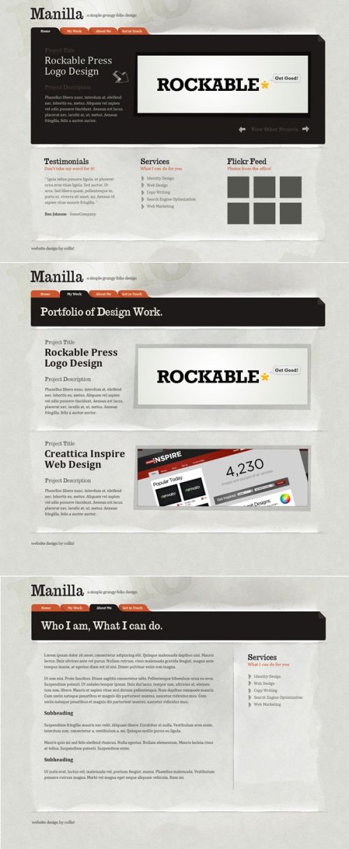 اموزش طراحی سایت از بافت کاغذی در فتوشاپ